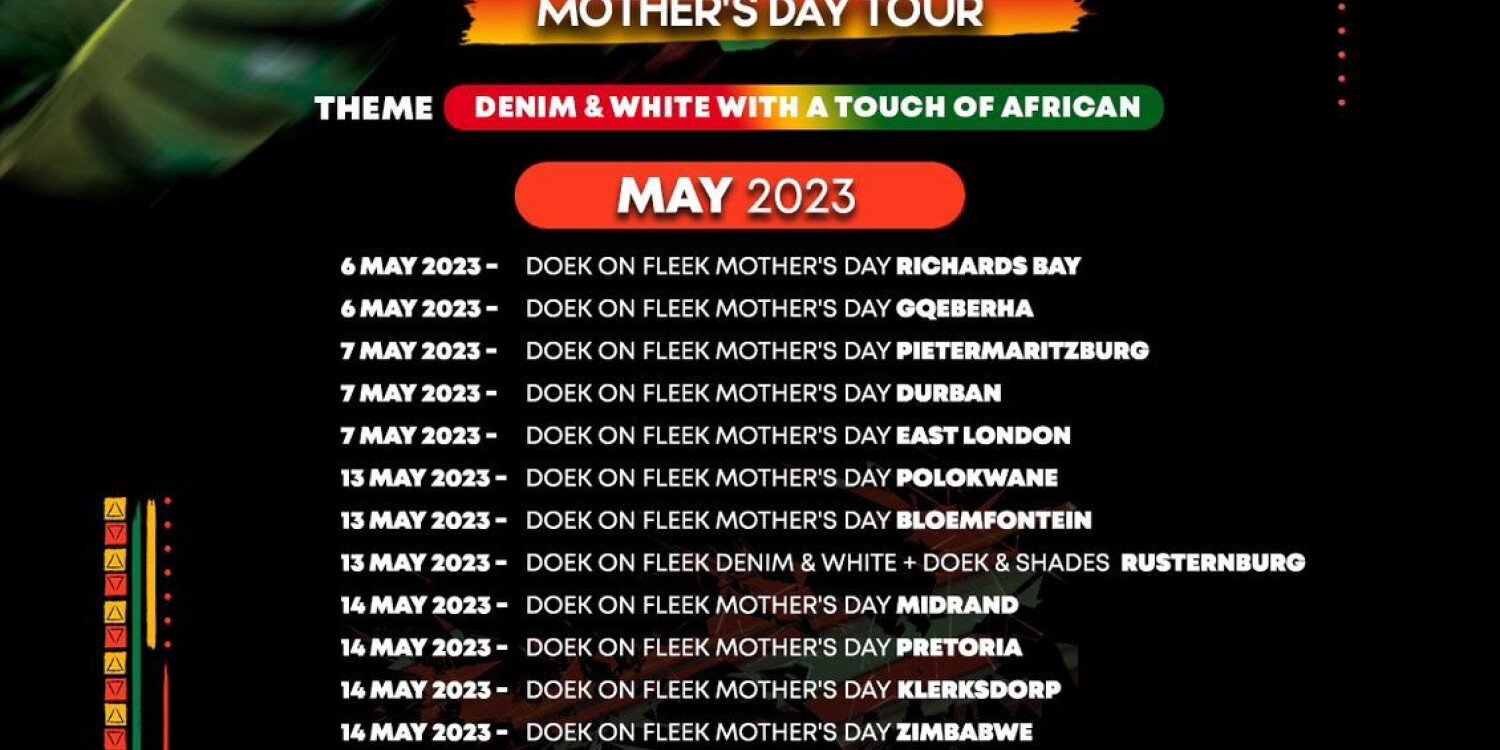 Doek On Fleek Mother’s Day Mahikeng CANCELLED