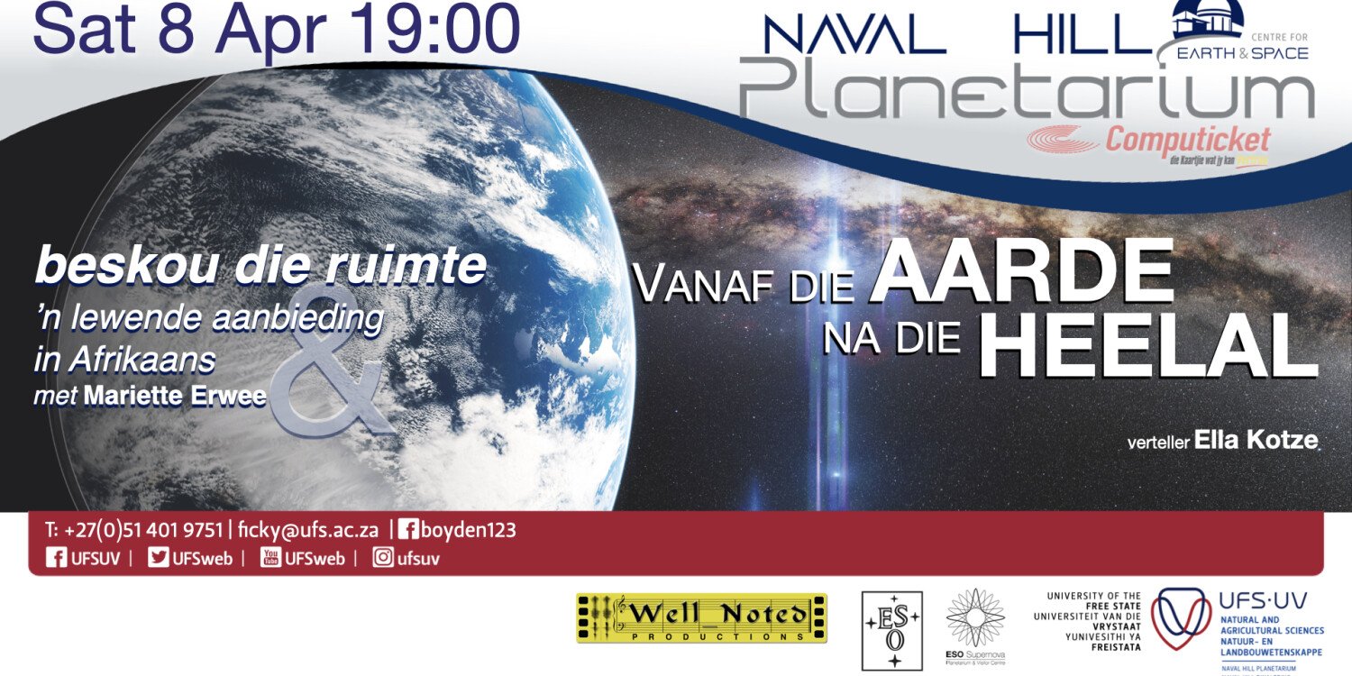 8 April 2023: Vanaf die aarde na die heelal
