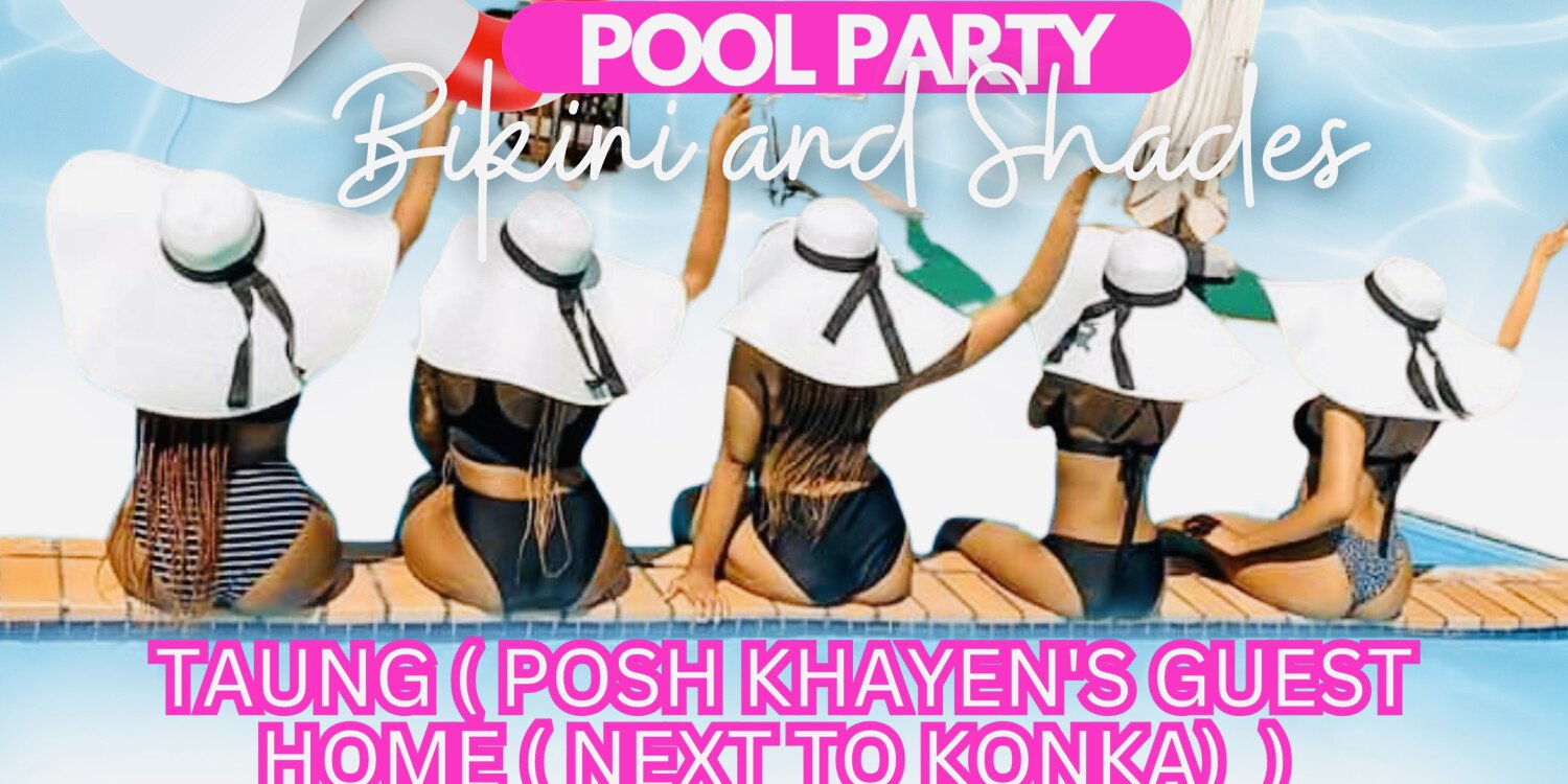 PINK AND WHITE POOL PARTY TAUNG