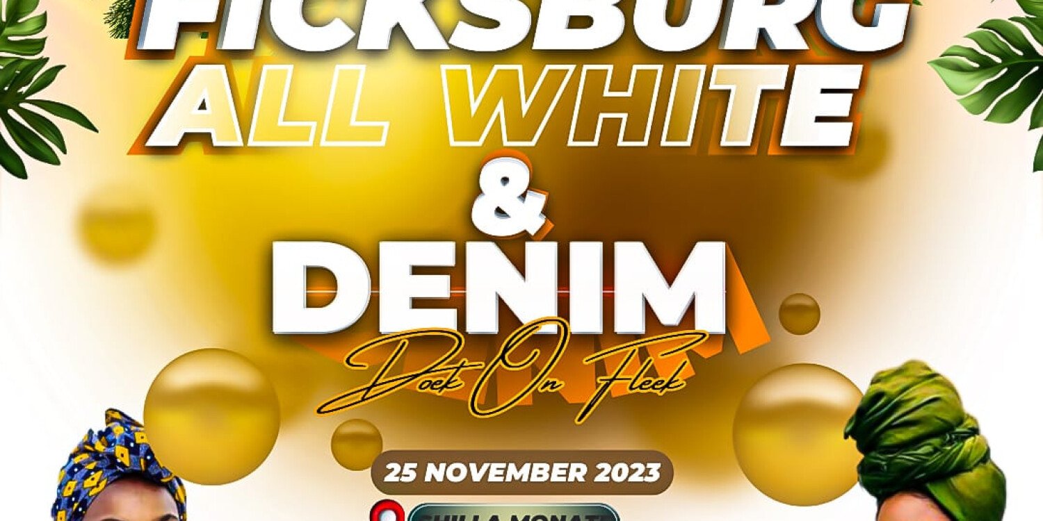 Ficksburg All white & Denim Doek on Fleek 