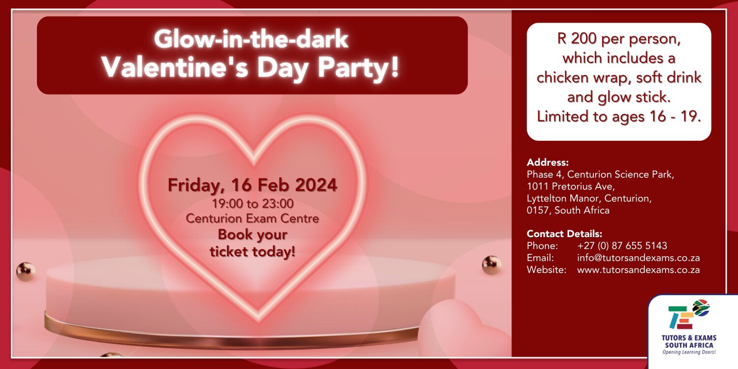 Valentine's Day Glow-in-the-Dark Party