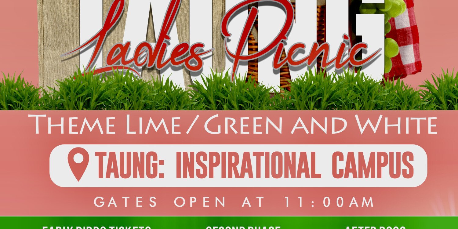 GREEN AND WHITE LADIES PICNIC TAUNG