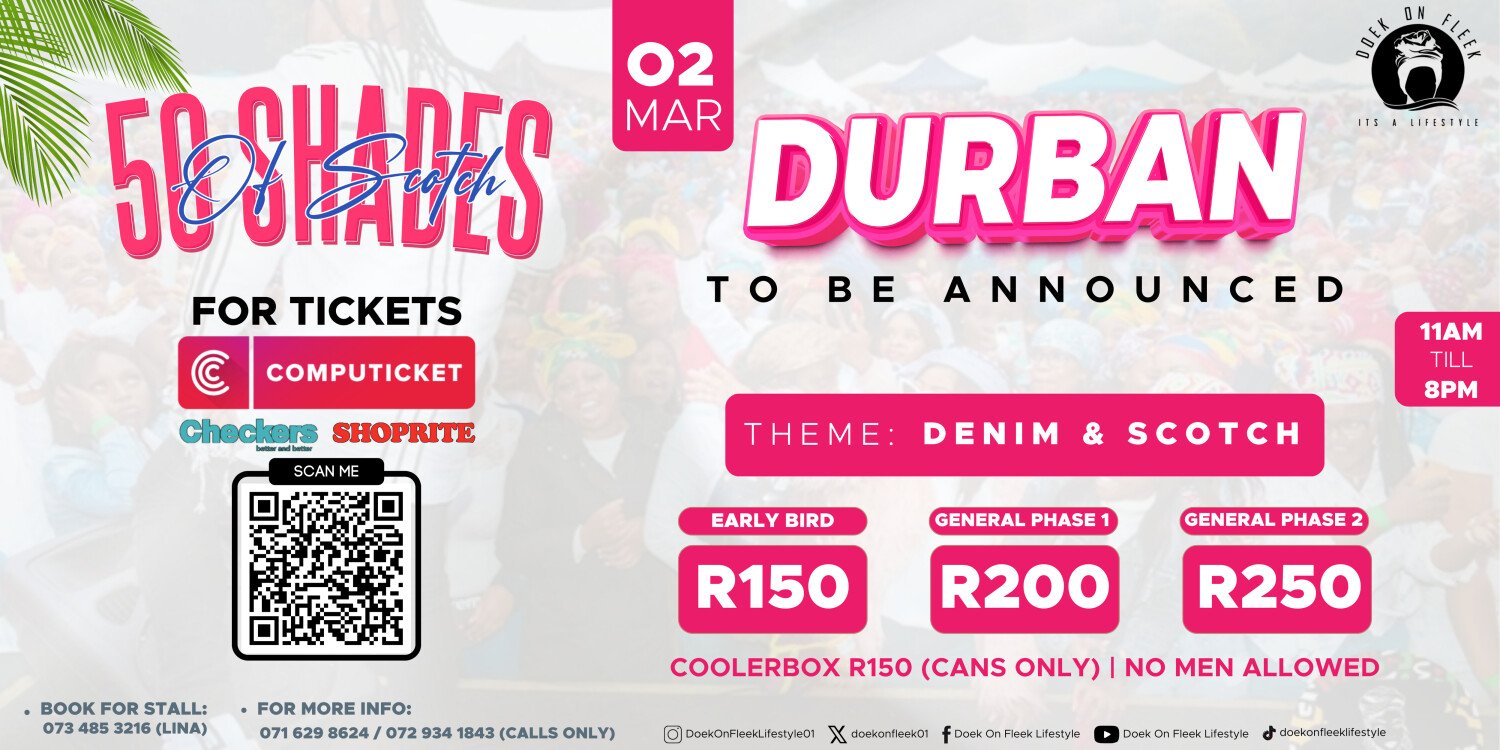 Doek On Fleek 50 Shades of Scotch Durban