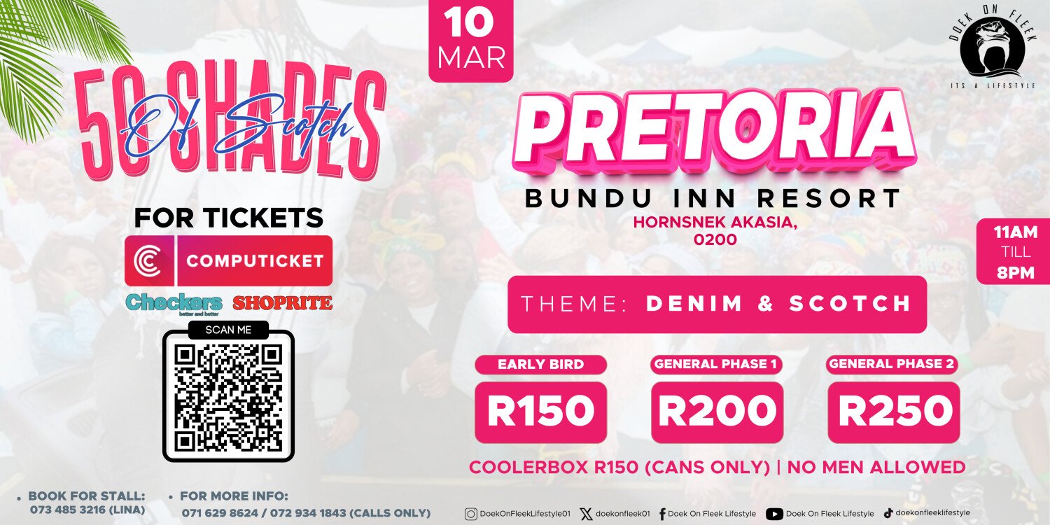 Doek On Fleek 50 Shades of Scotch Pretoria