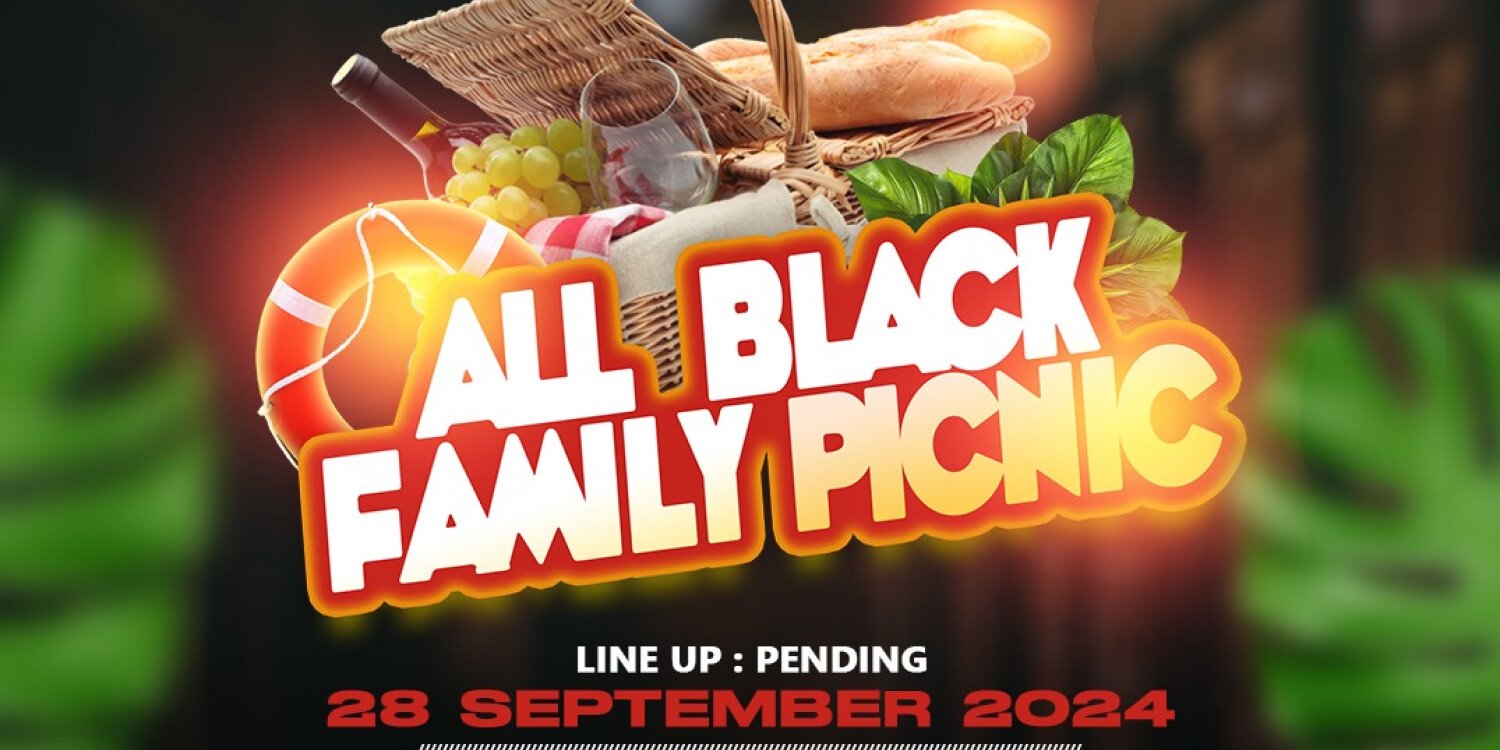 All black  family picnic