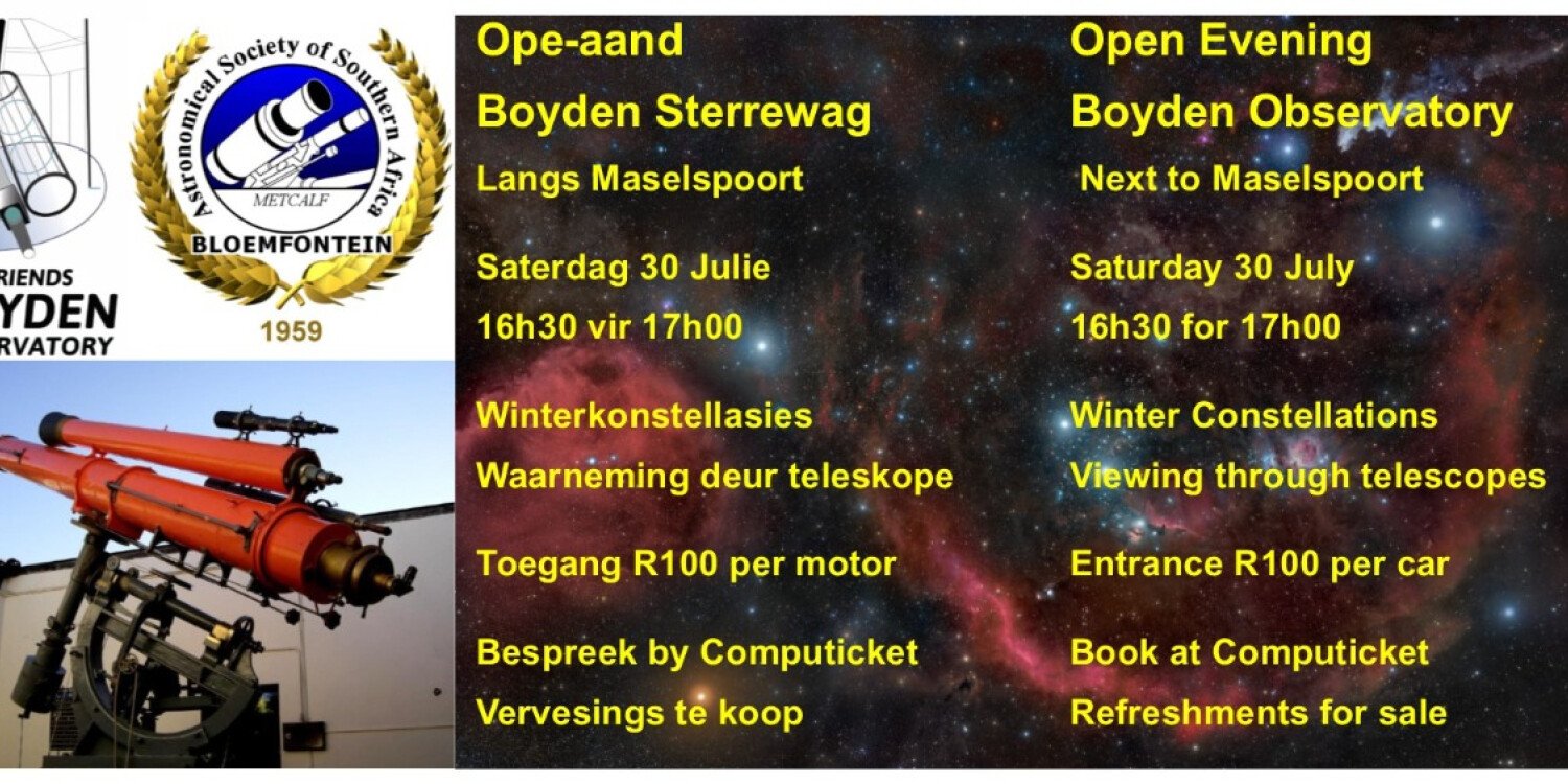 Boyden Open Evening: Winter constellations.