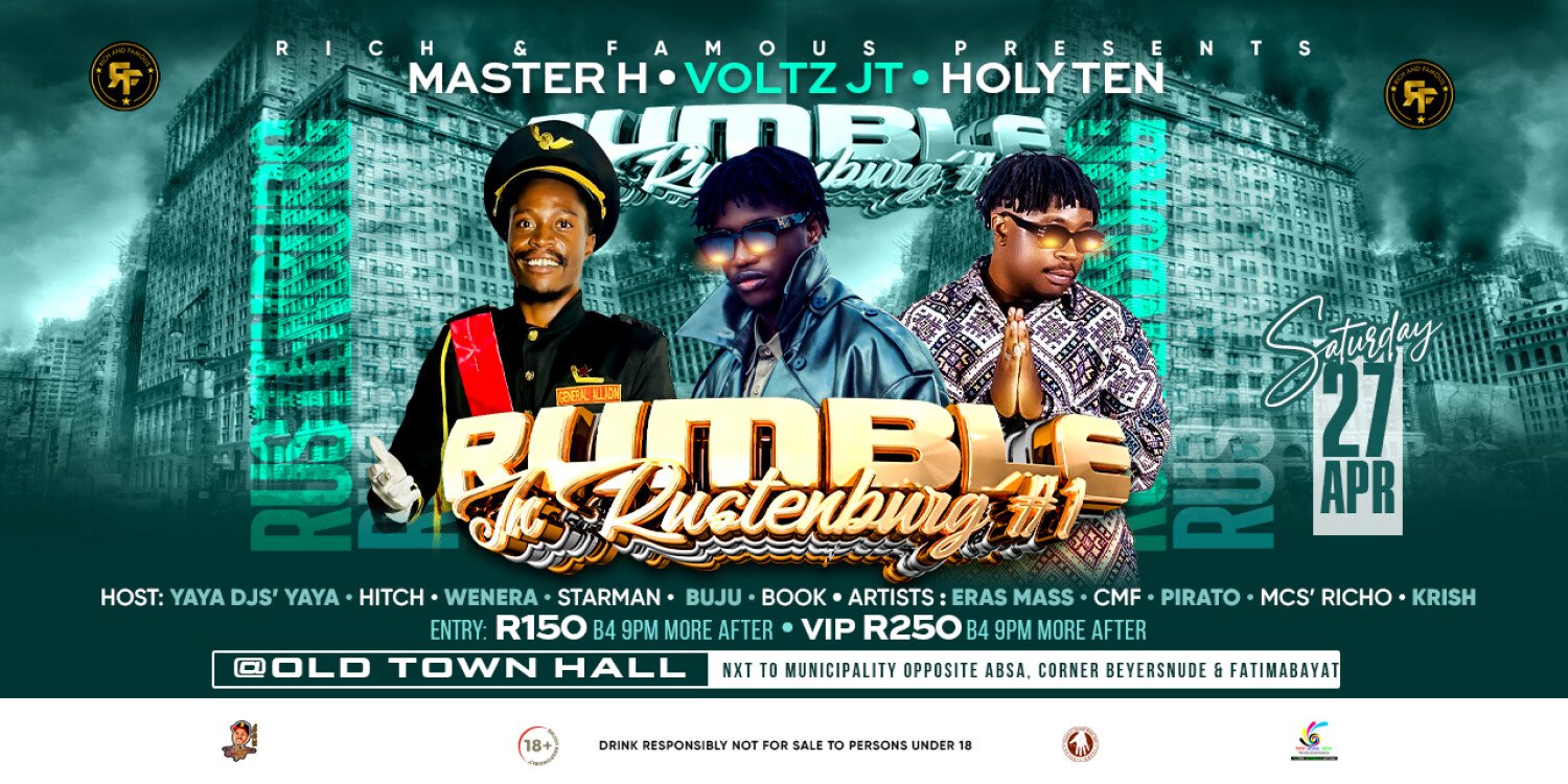 HOLY TEN,MASTER H AND VOLT JT- RUMBLE IN RUSTERNBURG