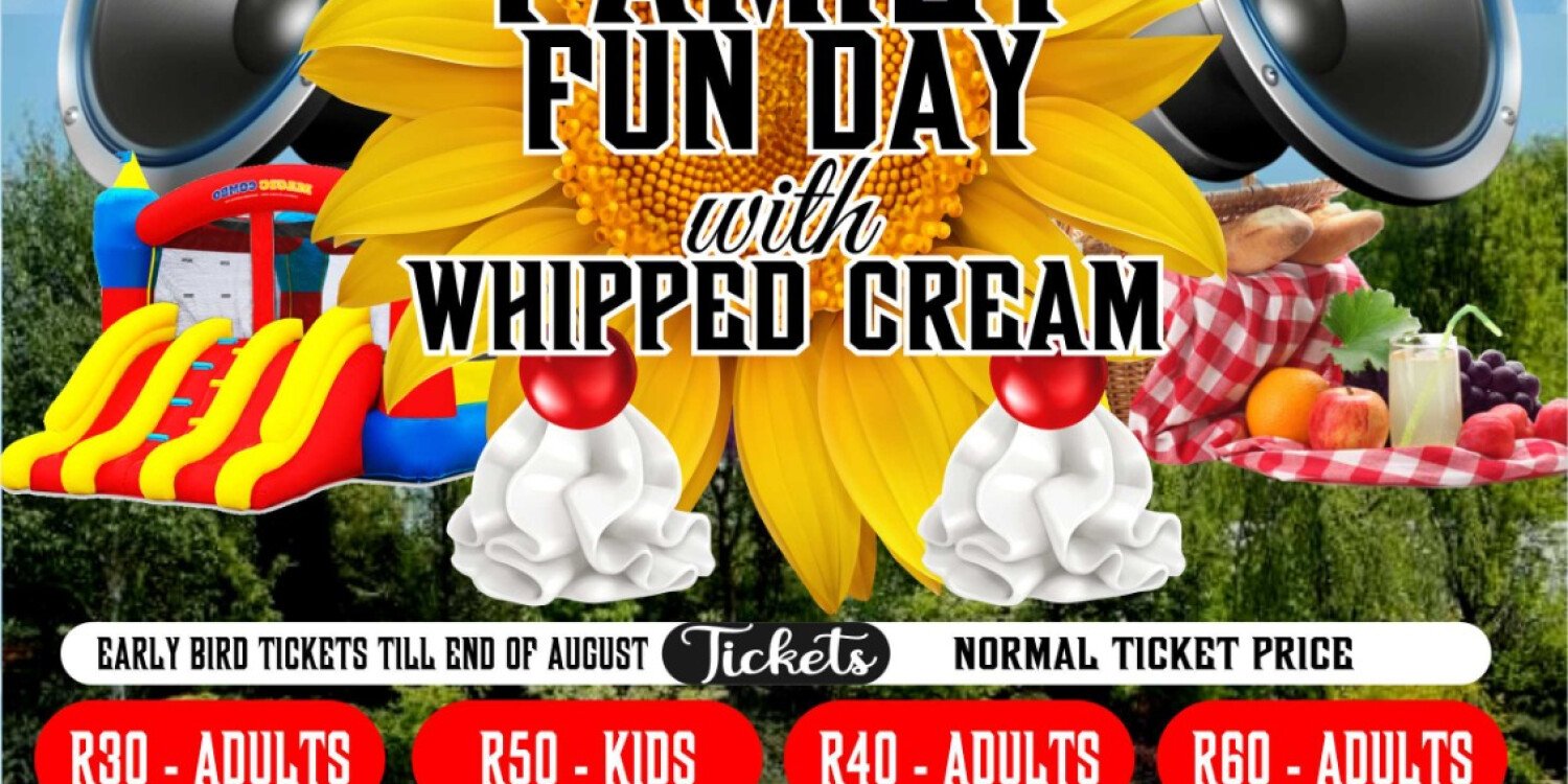 Nkandla family fun day with whipped cream 