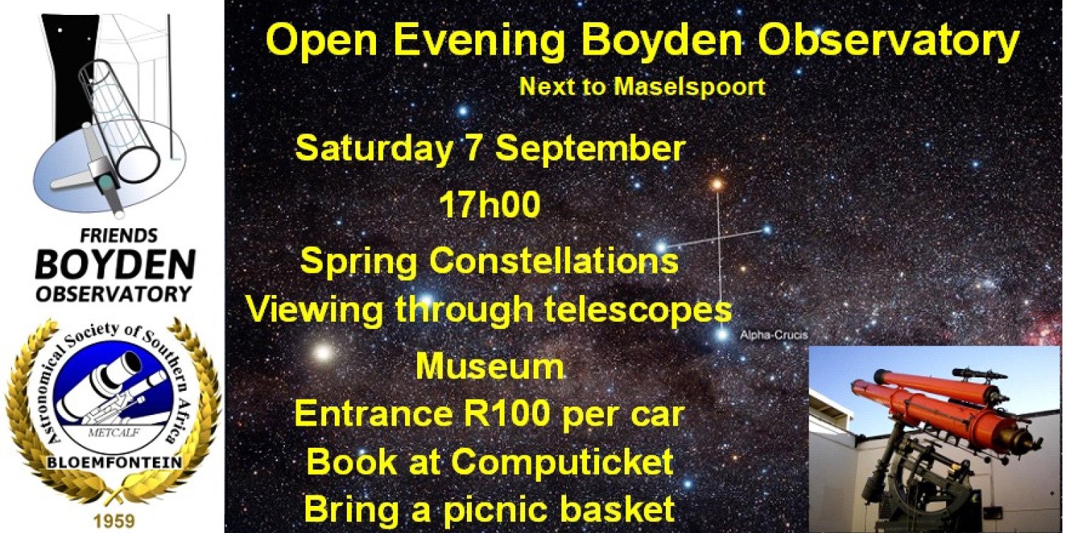 Boyden Observatory Open Evening