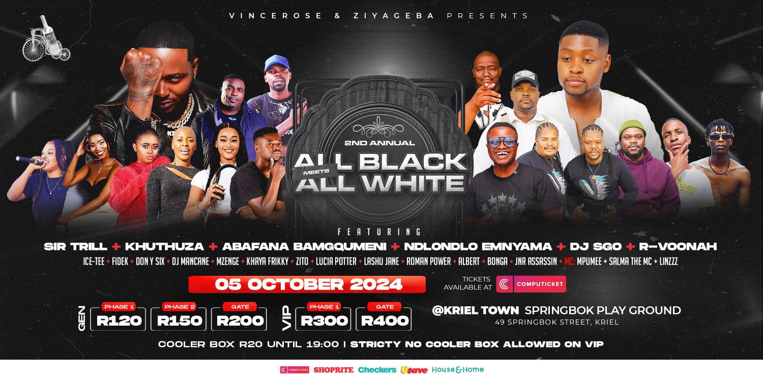 All black meets all white