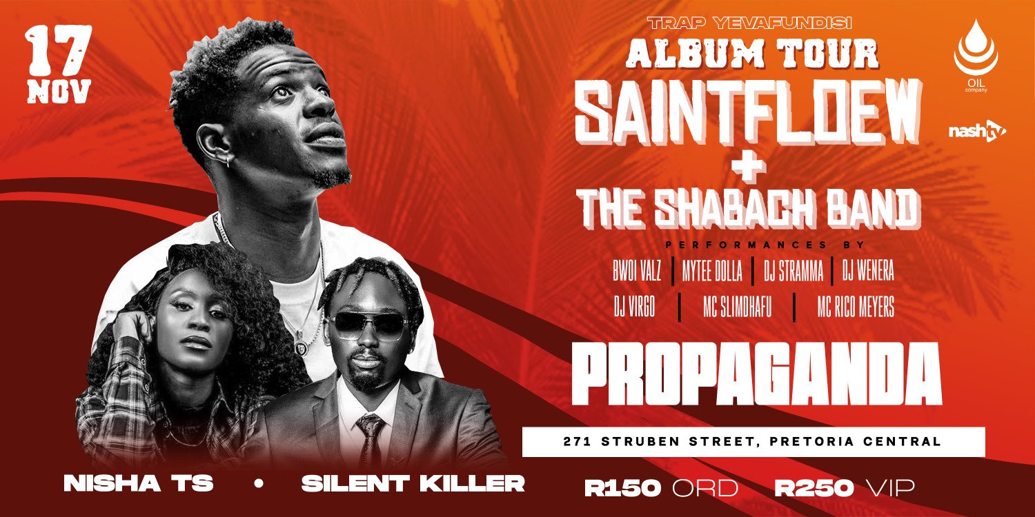 SaintFloew Album Tour - Propaganda - Computicket BoxOffice