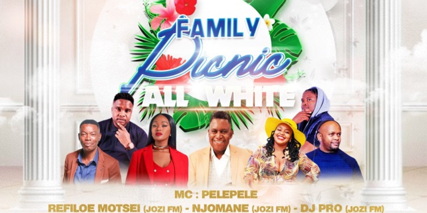 Family Picnic All White 