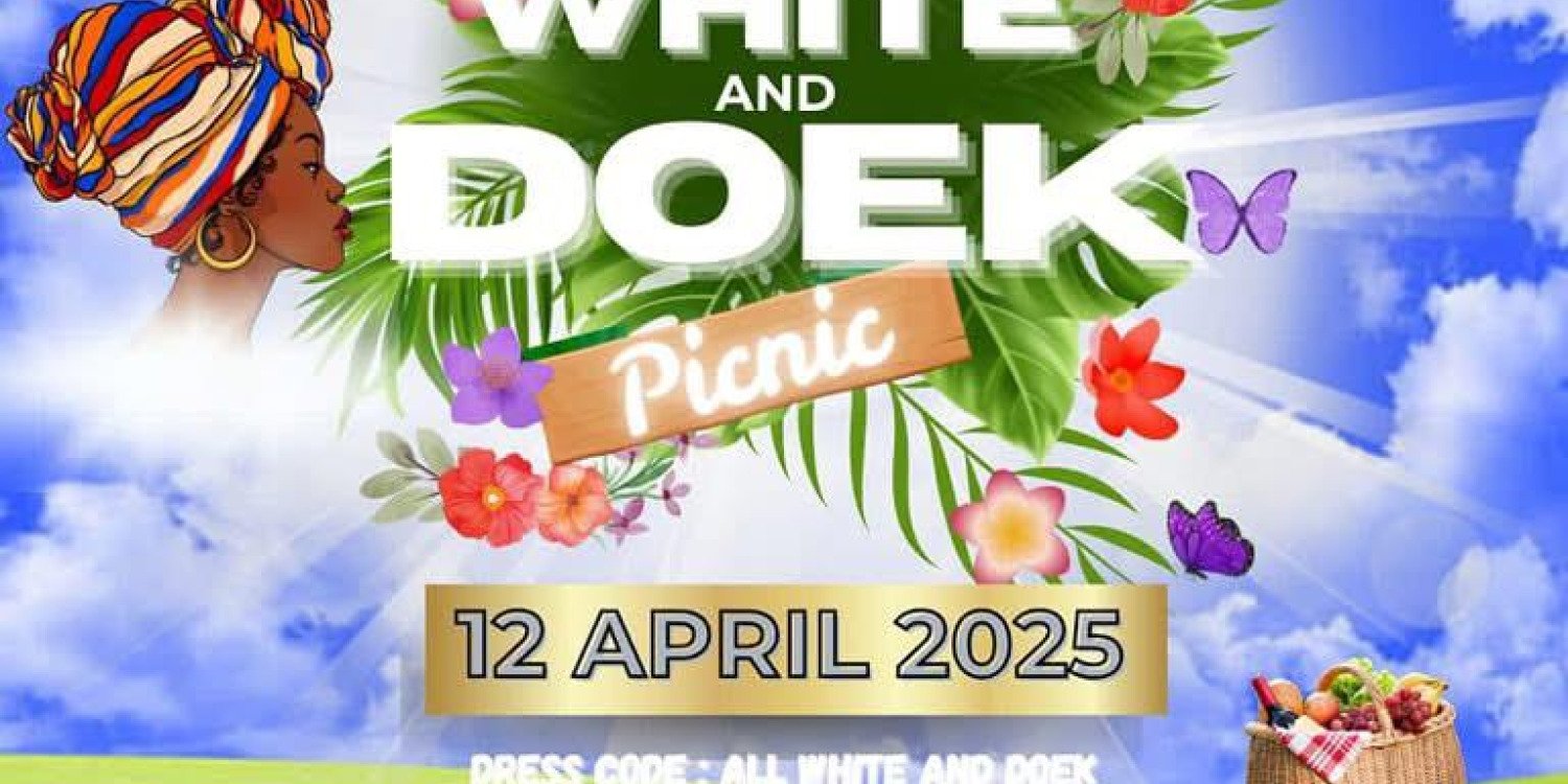 All white and doek picnic 