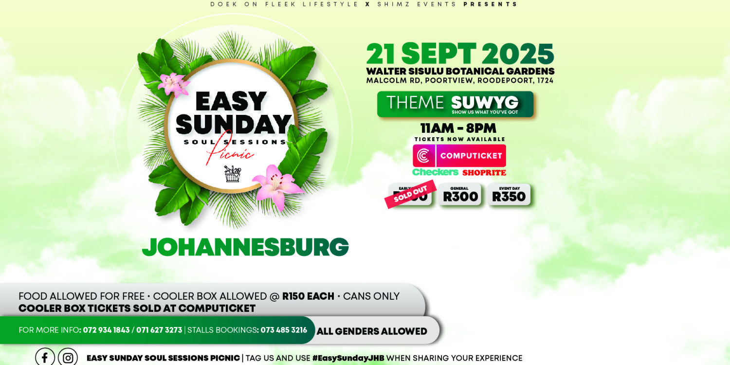 Easy Sunday Soul Sessions Picnic Johannesburg