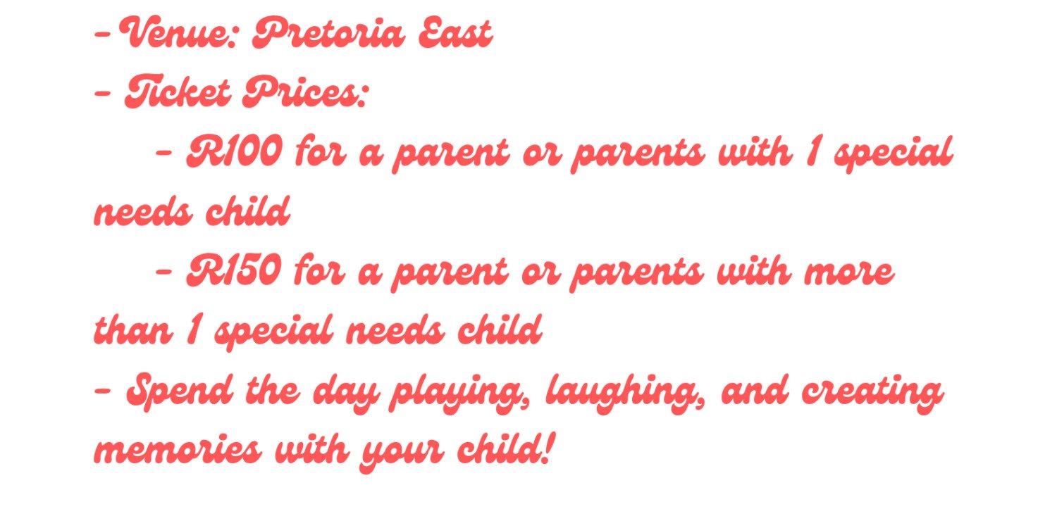 Special Needs kids fun day