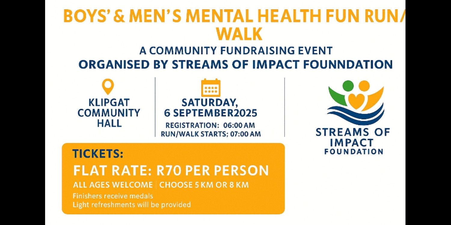 Boys' and Men's Mental Health Fun Run/Walk