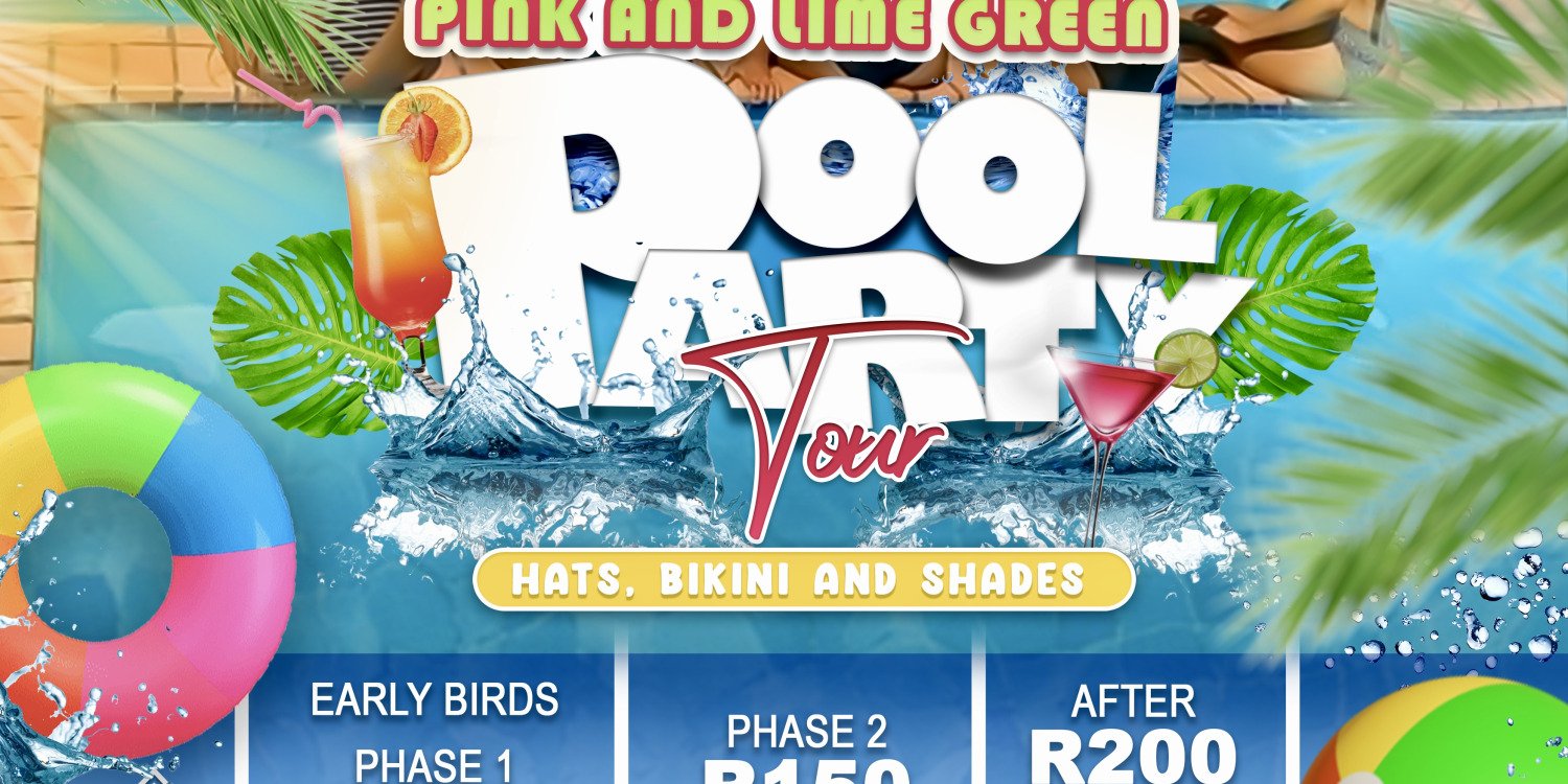 Pink and Lime Green pool party Bloemfontein 
