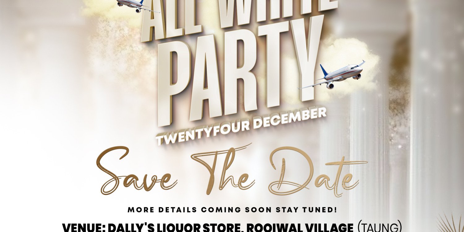 SPRINGS SA ANNUAL ALL WHITE PARTY 24 DECEMBER 