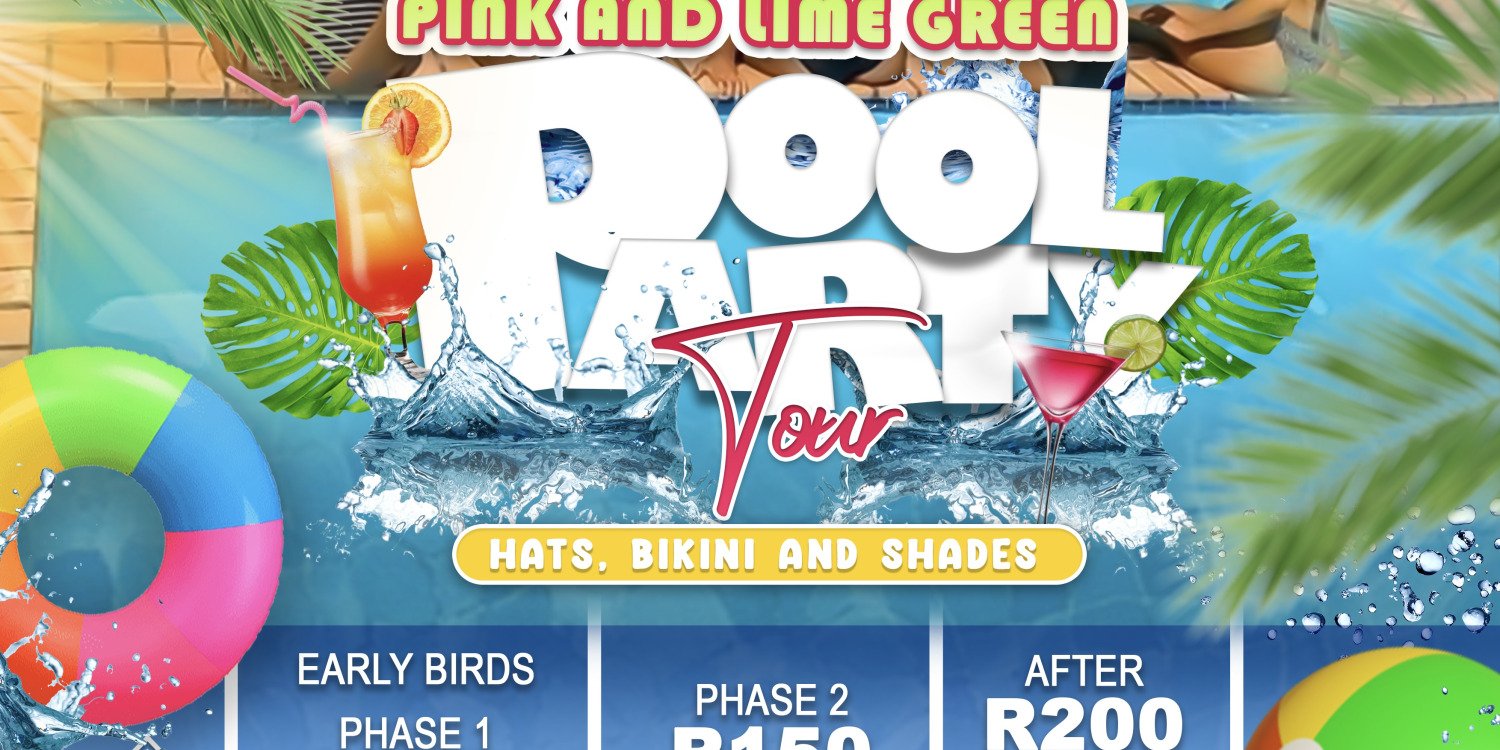 Pink and Lime Green pool party Bloemhof