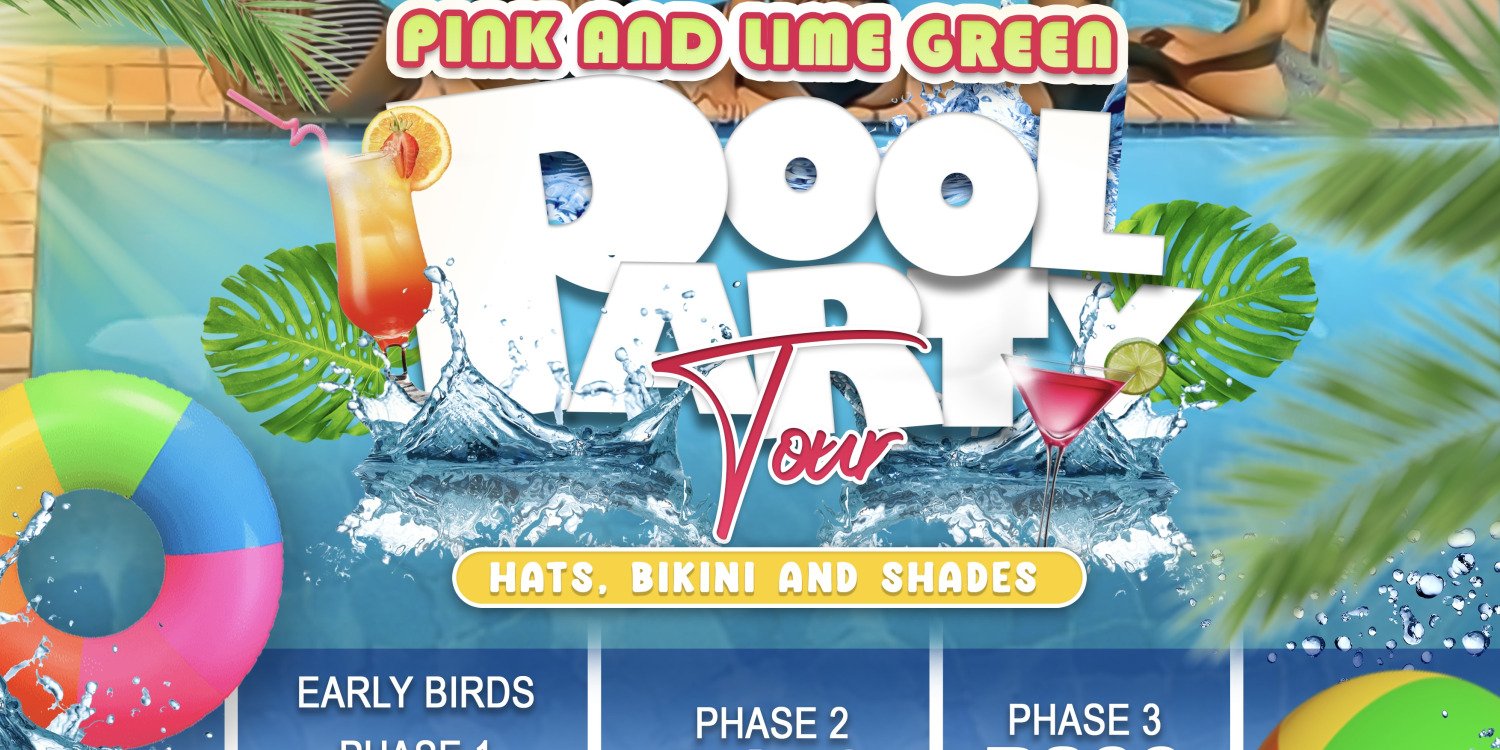 Pink and Lime Green pool party Kurumane 