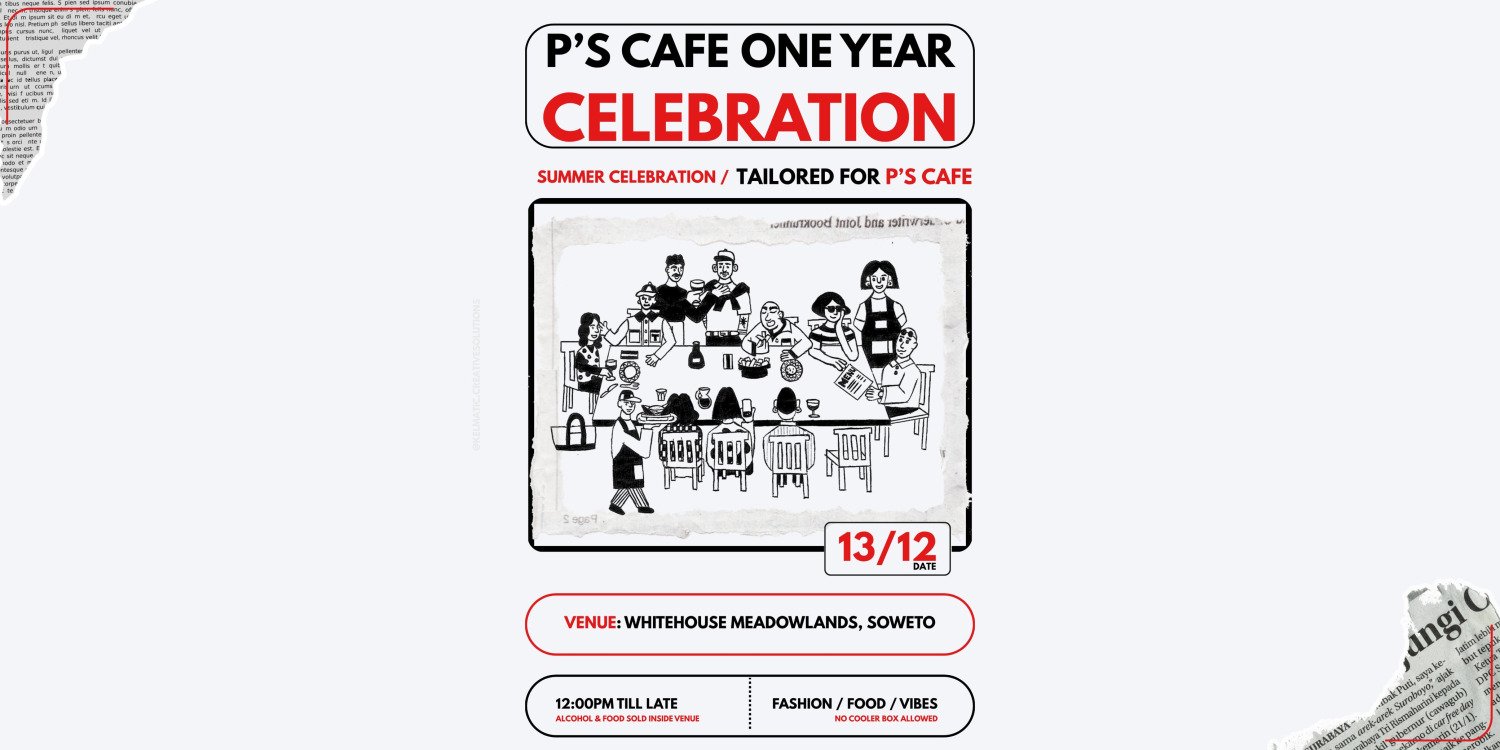 Tailored for P’s cafe 