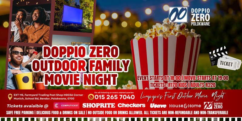 Outdoor Family Movie Night Experience With Doppio Zero PLK