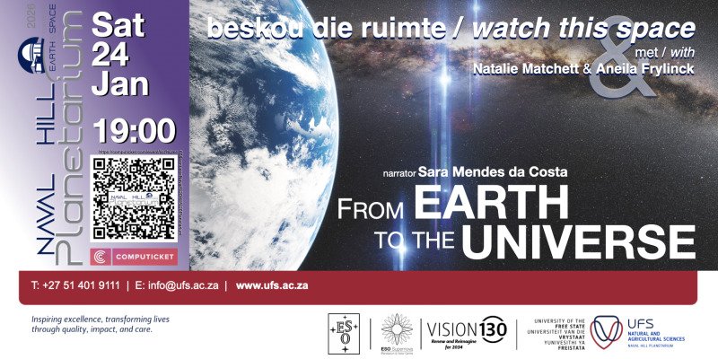 24 January 2026: From Earth to the universe (Eng & Afr)