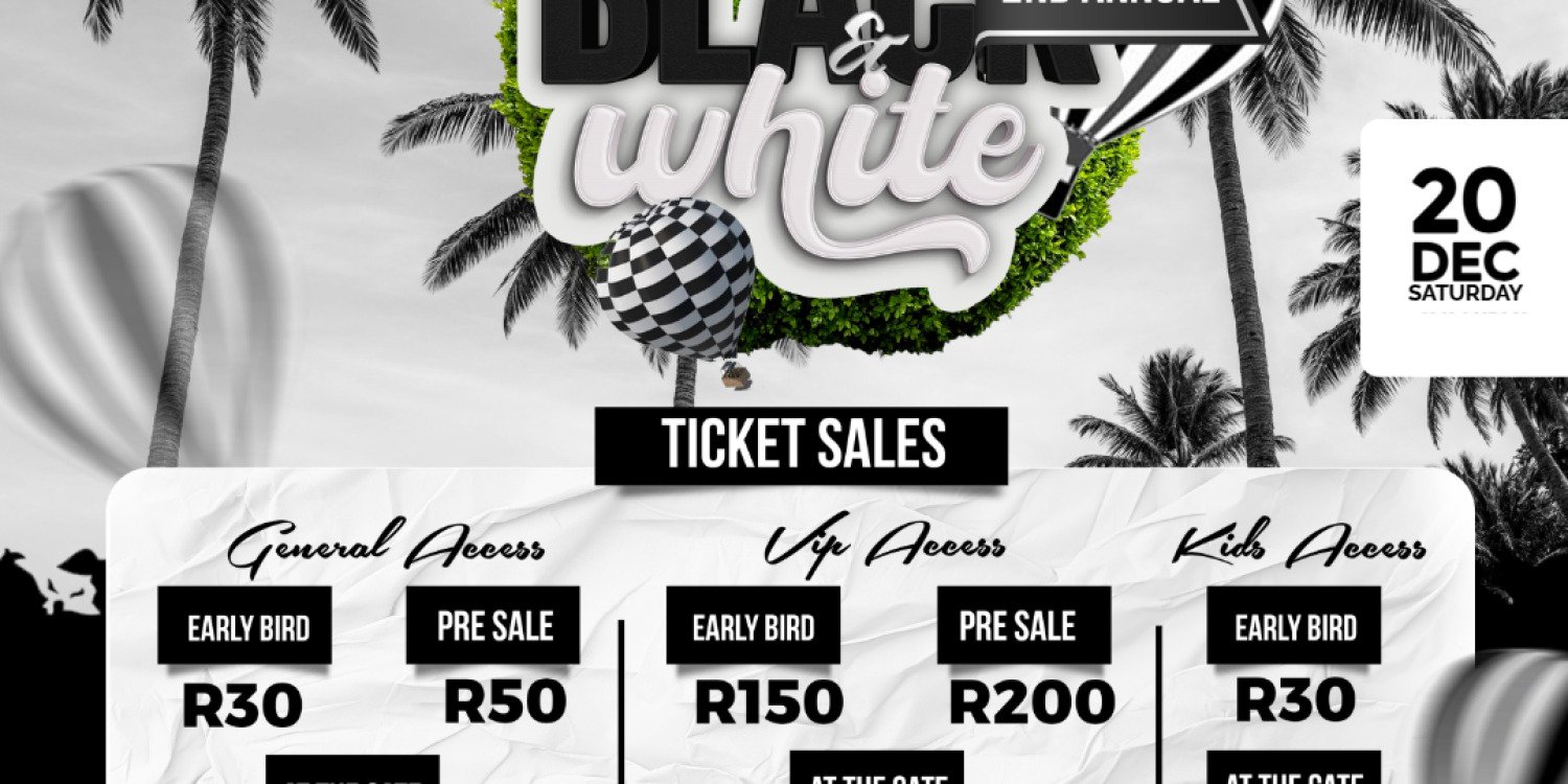 2nd Annual Black and white party 