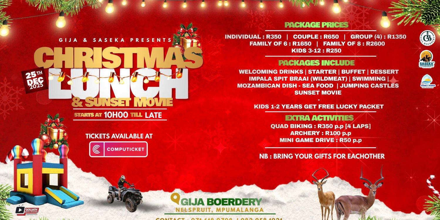 CHRISTMAS LUNCH AND SUNSET MOVIE