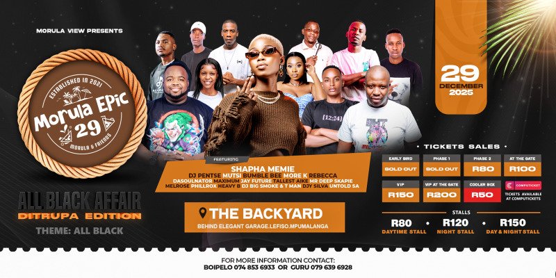 Morula Epic 29, All Black Affair Ditrupa Edition 