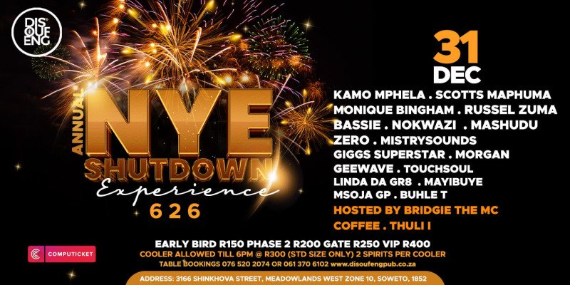 New Year's Eve 6 2 6 Shutdown 