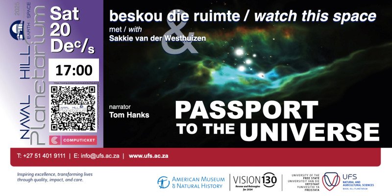 20 December 2025: Passport to the universe (Eng & Afr) 17:00