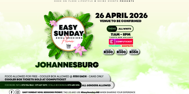 Easy Sunday Soul Sessions Picnic Johannesburg