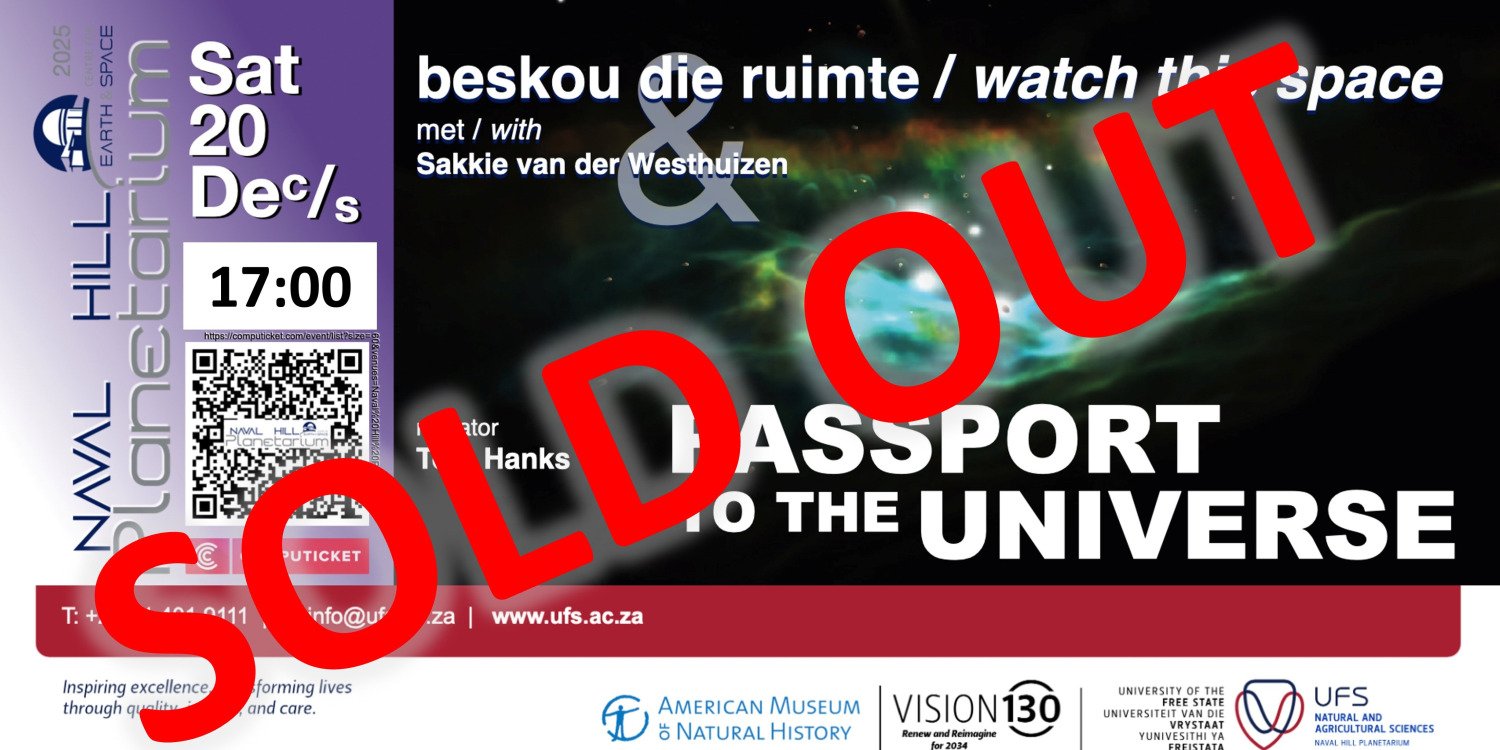 20 December 2025: Passport to the universe (Eng & Afr) 17:00