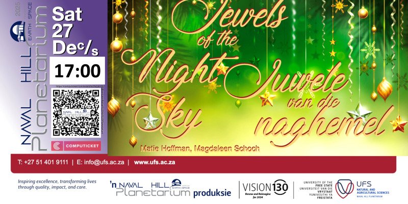 27 December 2025: Jewels of the night sky (Eng & Afr) 17:00