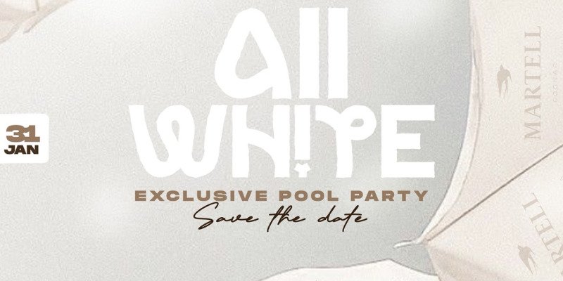 All White Exclusive Pool Party