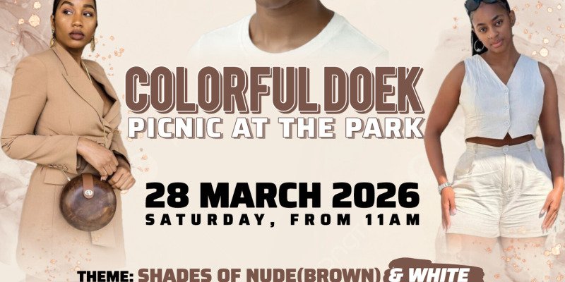 COLORFUL DOEK PICNIC AT THE PARK