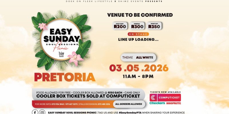 Easy Sunday Soul Sessions Picnic Pretoria
