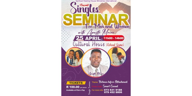 Spiritual Healing House - Singles Seminar for Men & Women