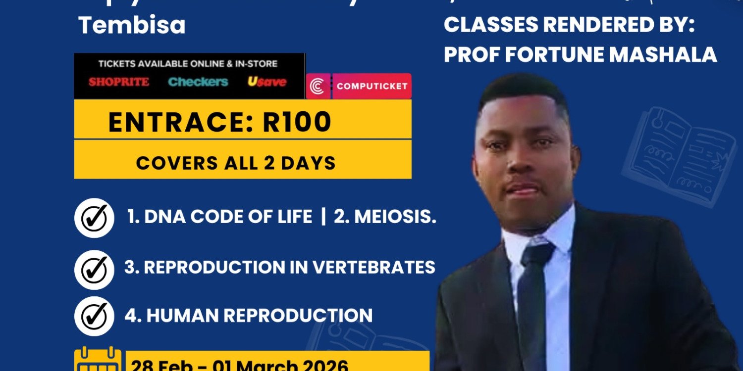 Ke Nako life sciences matric event 2026 