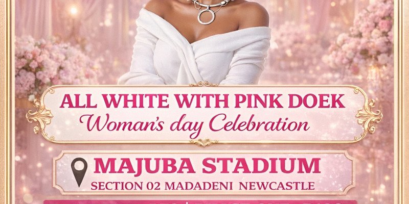 ALL WHITE WITH PINK DOEK 