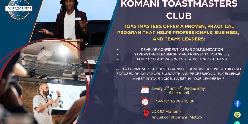 Communication Workshop: Komani Toastmasters Club