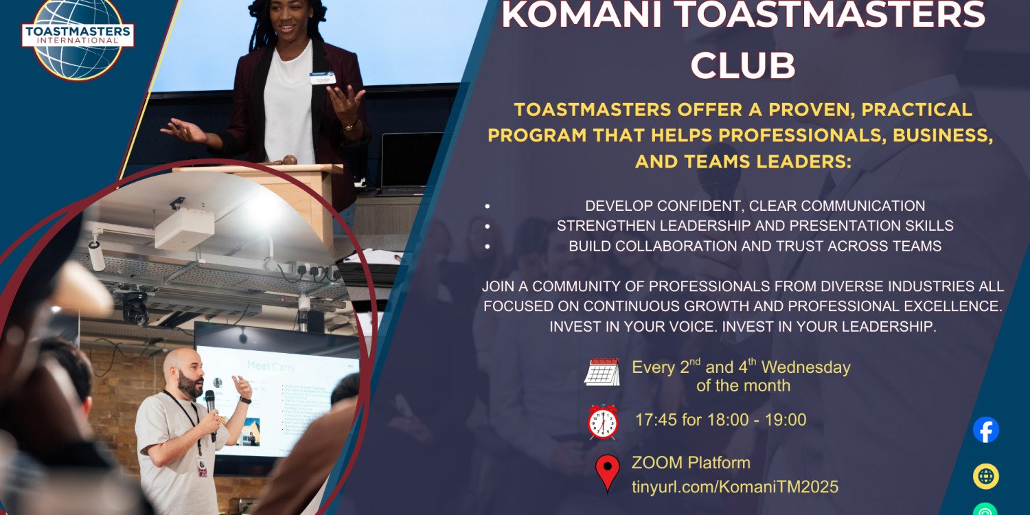 Communication Workshop: Komani Toastmasters Club