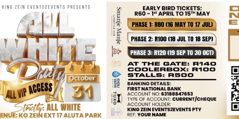 King Zein Events2Events All White Party