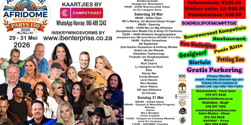 Afridome Musiekfees/Music Festival 2026