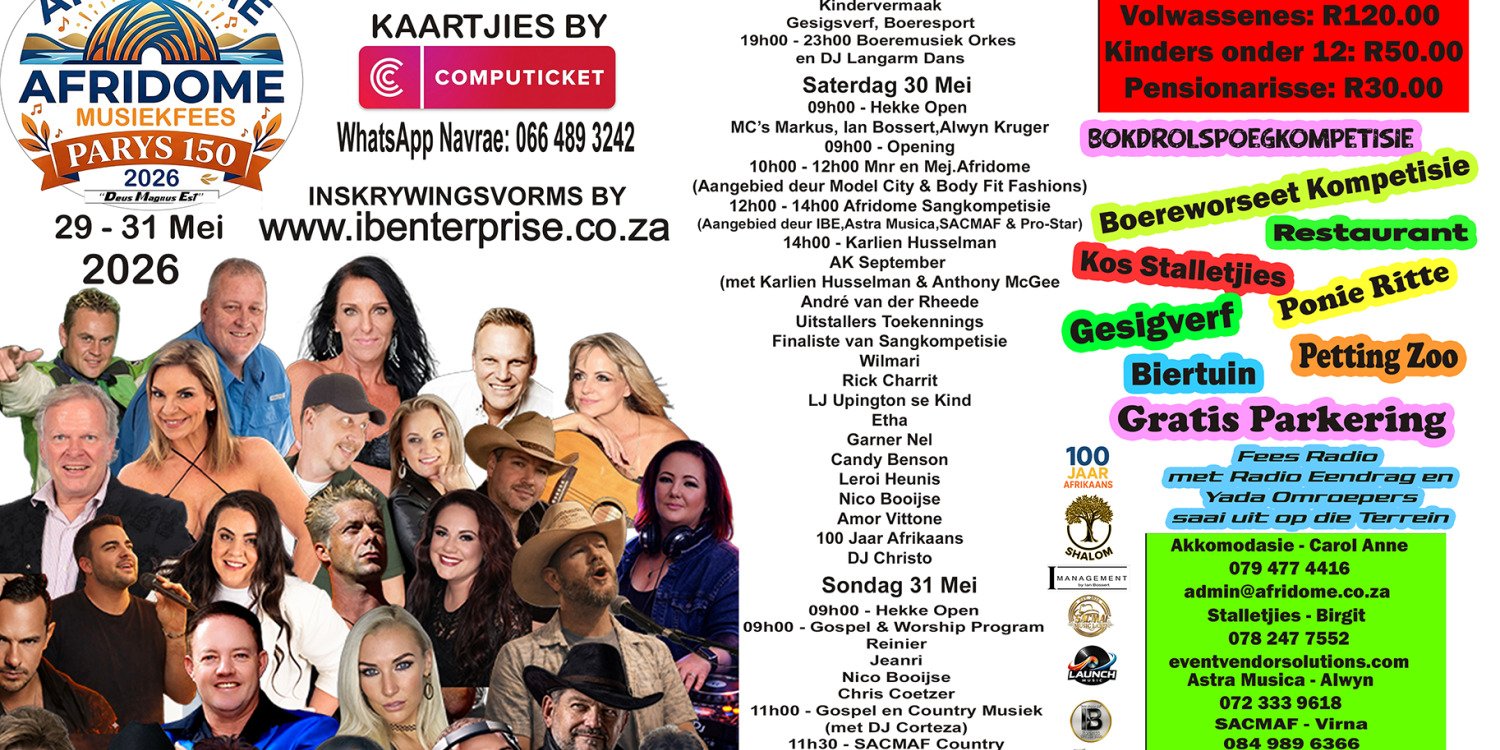 Afridome Musiekfees/Music Festival 2026