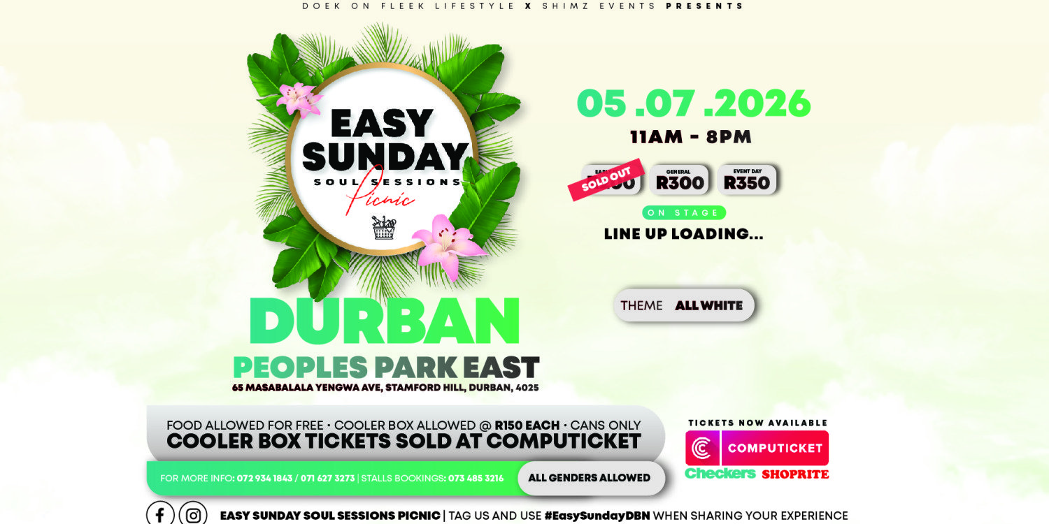 Easy Sunday Soul Sessions Picnic Durban