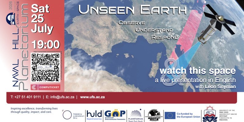 25 July 2026: Unseen Earth (Eng & Afr)