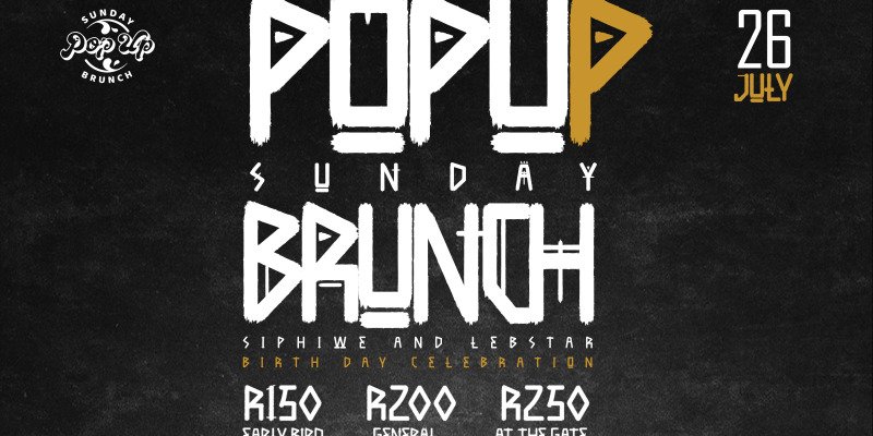TJK Concepts: July Lockdown Pop-Up Brunch w/ Siphiwe&Lebstar