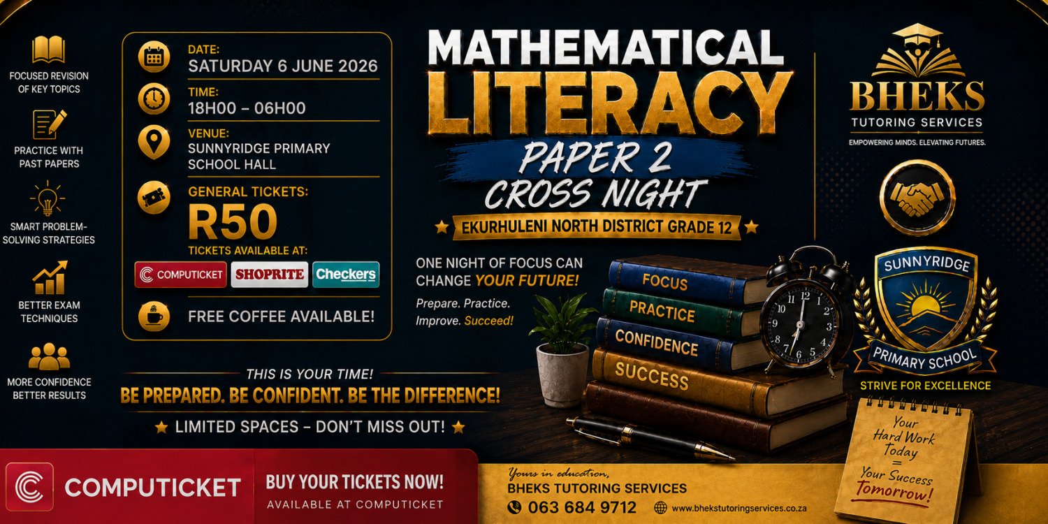 MATHEMATICAL LITERACY PAPER 2 CROSS NIGHT